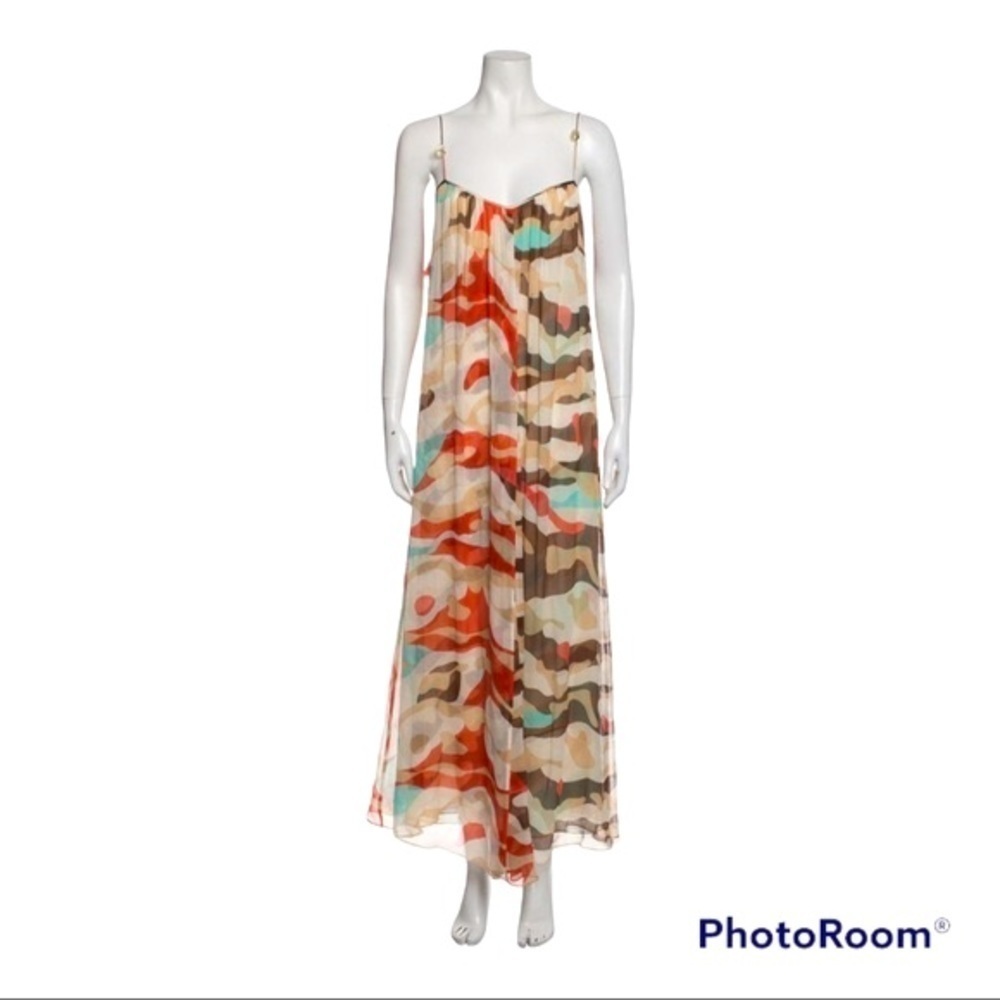 DVF Silk Maxi Dress 8 - Picture 1 of 5